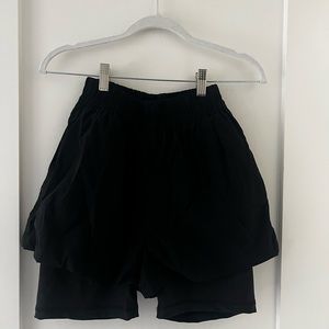 NWT WeWoreWhat lined windbreaker/biker shorts size small